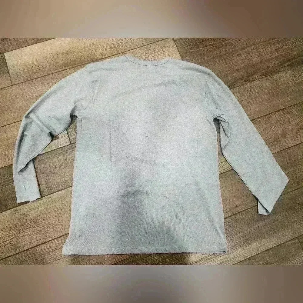 Children's Place Boys XL 14 Long Sleeve Tee Grey 